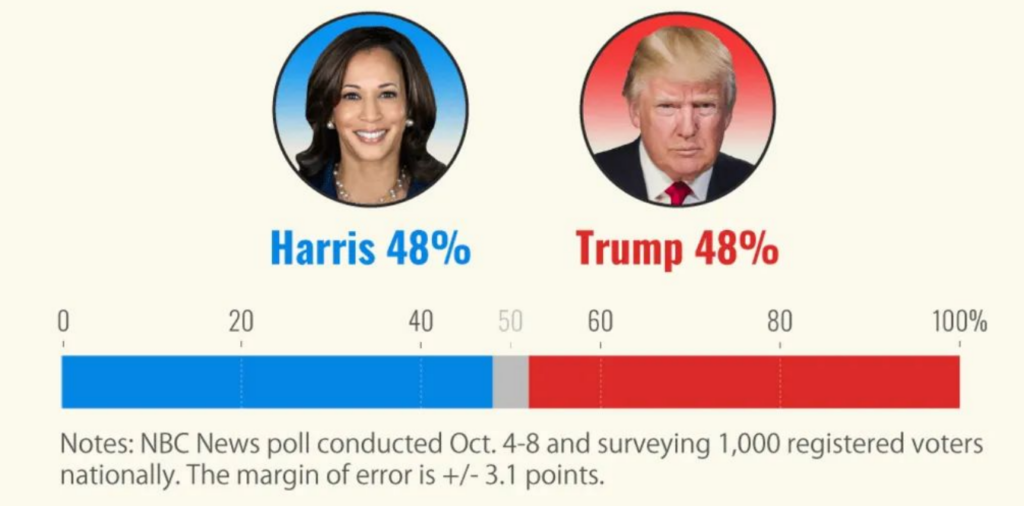 Élection US : que disent les sondages ?
Harris a perdu son élan.