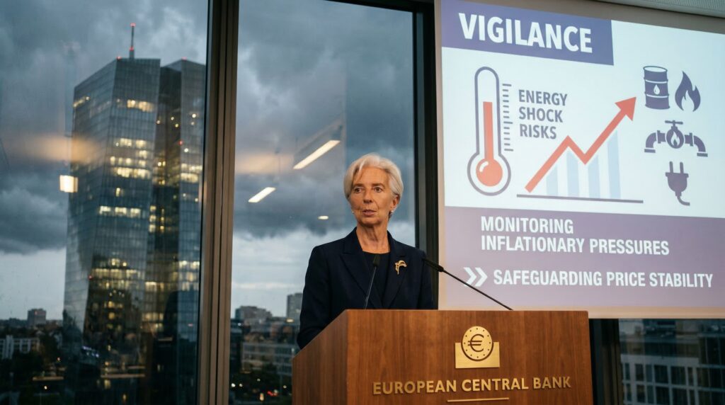 Vigilance de la BCE face aux risques liés au choc énergétique