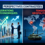 Perspectives contrastées, entre des améliorations macro-économiques et les tensions géopolitiques